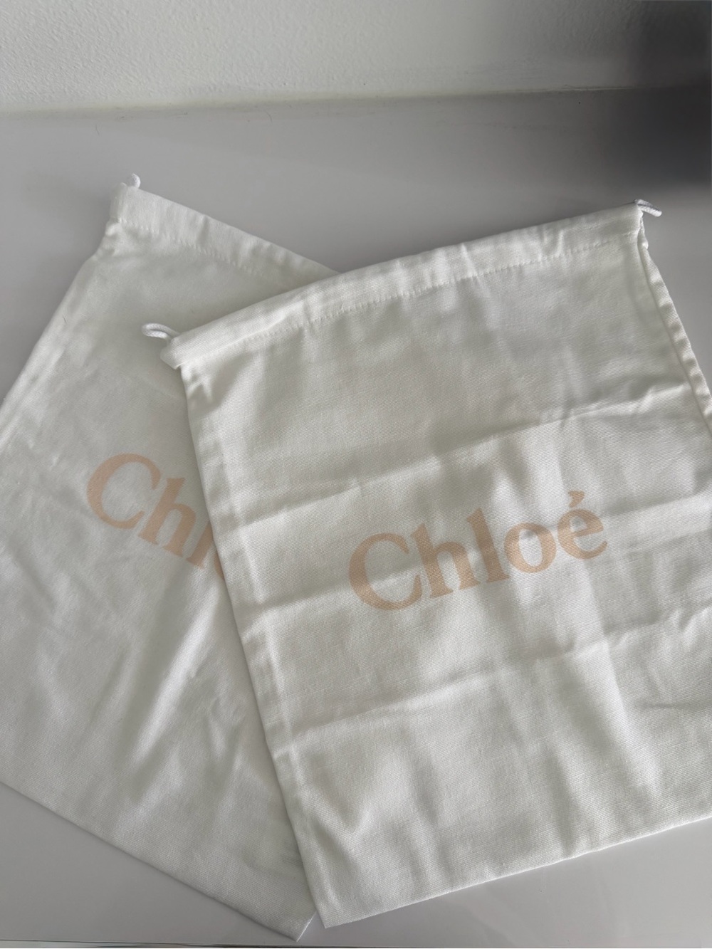 Chloe White Cotton Dustbag